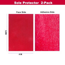 Sole Protector Red Bottom Protector: Non-Slip Shoes Pads Adhesive Shoe Sole Stickers (Red/ 1-Pairs)