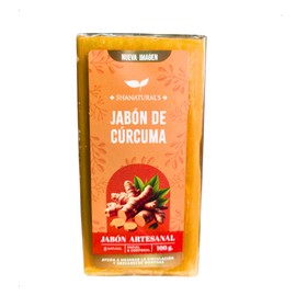 Shanatural's Jabón de Cúrcuma, Artesanal y Natural, Facial y Corporal, 100g