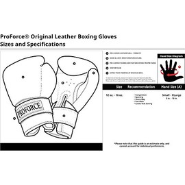 Pro Force Leather Boxing Gloves - Size 16 oz