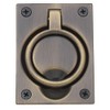 Baldwin 0395050 General Hardware Satin Brass and Black Flush Pull