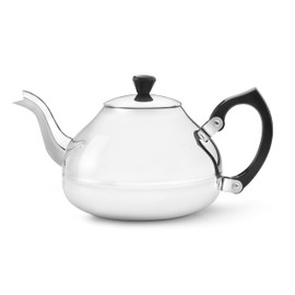 Bredemeijer Ceylon 1.25L, Black Fittings, Stainless Steel Silver, 15.4 x 24.8 x 12.9 cm