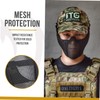 OneTigris 6" Tactical Foldable Half Face Mask Protective Mesh Mask
