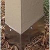 4x6 Rust-Free, Adjustable Trimmer Guard for Mailbox Post Protection