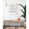 The Serenity Prayer Capitalized Poster - white: 12x16 inch
