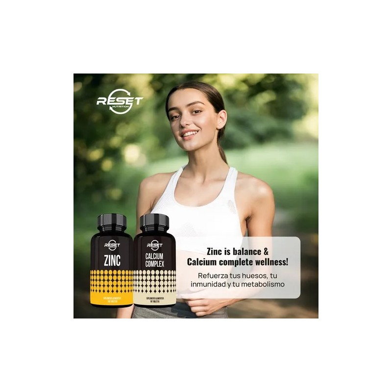 Reset Nutrition Zincal Kit Articulaciones Y Huesos Fuertes