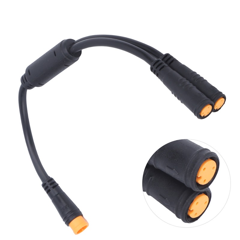 Waterproof Y Splitter 1T2 Cable with 3 Pin Connector for