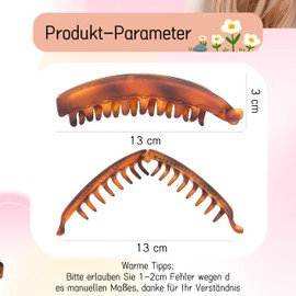 Esshogo Vintage Bananenspange, Dickes Haar Banana Clip, Bananenspange Haare, Vintage Bananen-Haarspangen Pferdeschwanz, Spange Haarclips, Haarklammer für Frauen und Mädchen, Bananen Haarspangen