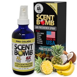Scent Bomb Air Freshener Spray, Long-Lasting Odor Eliminator for Home & Car, Effective Deodorizer Spray for Kitchen, Bathroom, Fresh Room Spray & Smell Neutralizer, Pina Colada