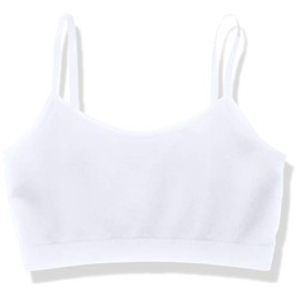 Sugar Lips womens Seamless Bra Tank Top Cami Shirt, White, One Size US