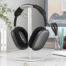 TOPINCN Soporte para Auriculares, Soporte para Auriculares Antideslizante de Base Ancha, Barra de Metal, Esquina Redondeada para Juegos ()