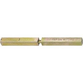 Special Pin 05 0125 Divided, 59 x LA 64 mm, VK 9 mm, Yellow Passivated Steel, Pack of 1