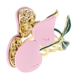 IWOWHERO Cherry Claw Clip Cute Medium Hair Clip Charming Cherry Design Stylish Fruit Hair Jaw Claw for Women and Girls