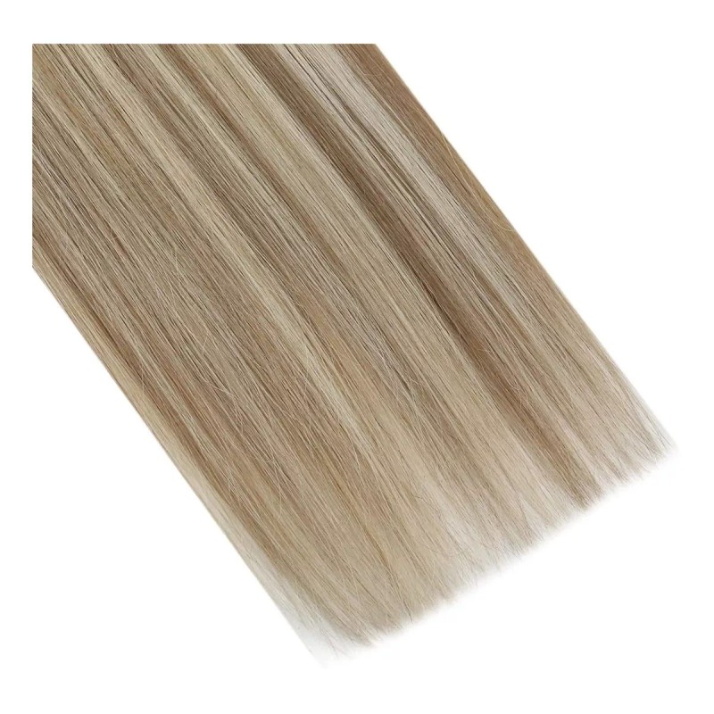 Ugeat Extensiones Cabello Humano 50gr 16in 50pz Marrón Mixto Con