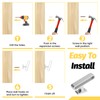 Sekonow 4 Pack Curtain Tiebacks Hooks, Wall Mounted Curtain Holdbacks