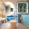 Large Waterproof Bathroom Wall Clock, Big Water Resistant Hanging Shower