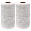 G2PLUS 400M White Cotton String Twine, 2MM Craft Bakers Twine,