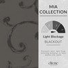 Elrene Home Fashions Mia Jacquard Scroll Blackout Window Curtain, 52"
