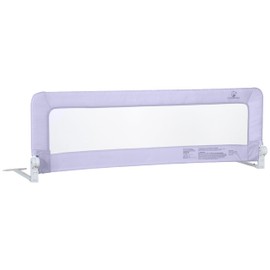 ComfyBumpy 1-Pack Bed Rail for Toddlers 55.5" L x 19.5" H | Toddler Bed Rails for Twin, Full, Queen & King Mattress Size | Swing Down Rail Guard | Mattress Side Rail for Kids | Purple