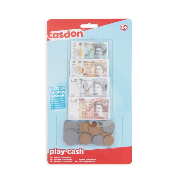 Casdon 56550 Play Cash Toy, Multicoloured, 1131.50