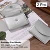 uxcell PU Leather Business Card Case, 2Pcs Business Name Card