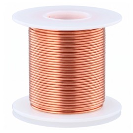 QWORK® Electroculture Gardening Wire, 20m/65ft 16 Gauge 99.9% Pure Copper, Ideal for Indoor/Outdoor Gardening