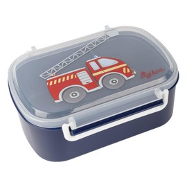 sigikid 25408 Lunch Box Fire Brigade Lunch Box with Insert and Clip Closure, BPA-Free, Safe, Lightweight, Recommended for Children from 1 Year
