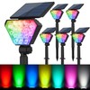 T-SUN Solar Lights Outdoor Waterproof IP65, 6Pack LED Solar Spot