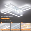 Shine LUEST Modern LED Ceiling Light Fixture White Flush Mount