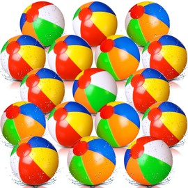 Zhanmai 60 Pack 12 Inch Beach Balls for Pool Inflatable Beach Balls Pack Party Favors for Boys and Girls Beach Ball Pack Water Game Toys Birthday Decorations (Classic Color)