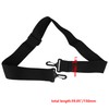 Black Laptop Shoulder Strap, Adjustable Bag Strap Replacement with Metal