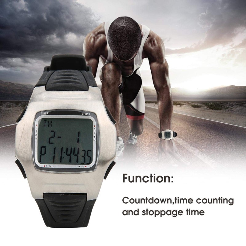 EVTSCAN Football Soccer Referee Watch, Heavy Duty Sport Watch Band,