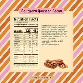 Southern Roasted Pecan Pretzels – 4 Oz Gourmet Snack, Crunchy Bite-Sized with Rich Butter Toffee Coating – A Taste of Texas in Every Bite Austin Pretzel (Pack of 4)