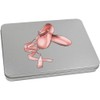 Azeeda 220mm 'Ballet Shoes' Metal Hinged Tin/Storage Box (TT00237669)
