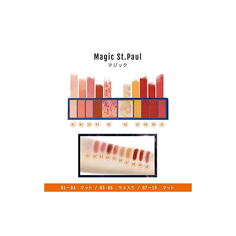 Front Cover FC Eyeshadow 10 Colors Palette Glitter Matte Magic