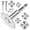 LitKiwi 8PCS Rotary Drill Saw Blades(with 1PCS 1/4" Hex Shank,1PCS