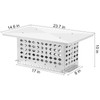 MERXENG 8" x 17" Chimney Cap, 304 Stainless Steel Fireplace