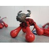 ROOSTER CROWS FIERY RED Micro Brahma Bull ROPING DUMMY -