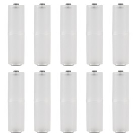 ACEIRMC 10pcs AAA to AA Battery Adapter AAA to AA Battery Converter Holder Battery Adapter Converter for AAA to AA Battery Clear Color