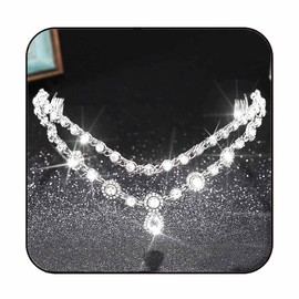 Bessney Crystal Wedding Tiaras and Crowns Silver Rhinestone Bridal Headband Sparkly Princess Headpiece Bridal Hair Accessories for Women and Girls