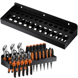 MorningRo Screwdriver Organizer Metal Hammer Holder Plier Wall Mount Tool Organizer, Screwdriver Hammer Plier Tool Storage Rack for Workshop, Home (Plier)