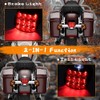MotoParAcc Smoked LED Tail Light, Motorcycle Rear Layback Brake Taillights