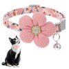 Tyqour Cat Collar with Bell Cat Collar Kitten Adjustable Cute