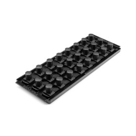 Tekton 3/4 Inch Drive 3-Rail Socket Organizer Set, Black (24-Tool)
