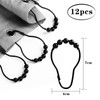 LIHAO 12 x Shower Rings Shower Curtain Hooks Stainless Steel