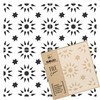NAKLEO Aldeia Sun Geometric Star Triangle Modern Plastic Reusable Floor