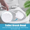 EKDJKK 2PCS Toilet Bowl Brush Replacement Head, Toilet Brush Head