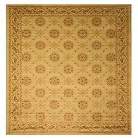 EORC OS8412IV4X5 Machine-Made Polypropylene English Garden Trellis Rug, 3'11 x 5'3, Beige