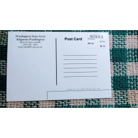 MARY SAURDIFF POST CARD WASHINGTON STATE FERRY KINGSTON WASHINGTON.