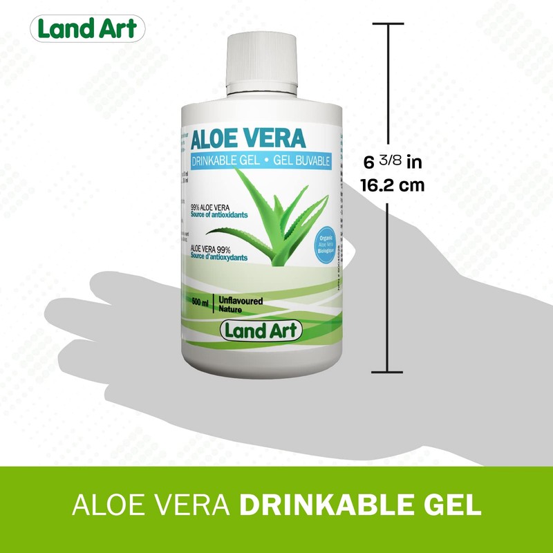 Land Art Pure Aloe Vera Drinkable Gel Unflavoured 500mL -