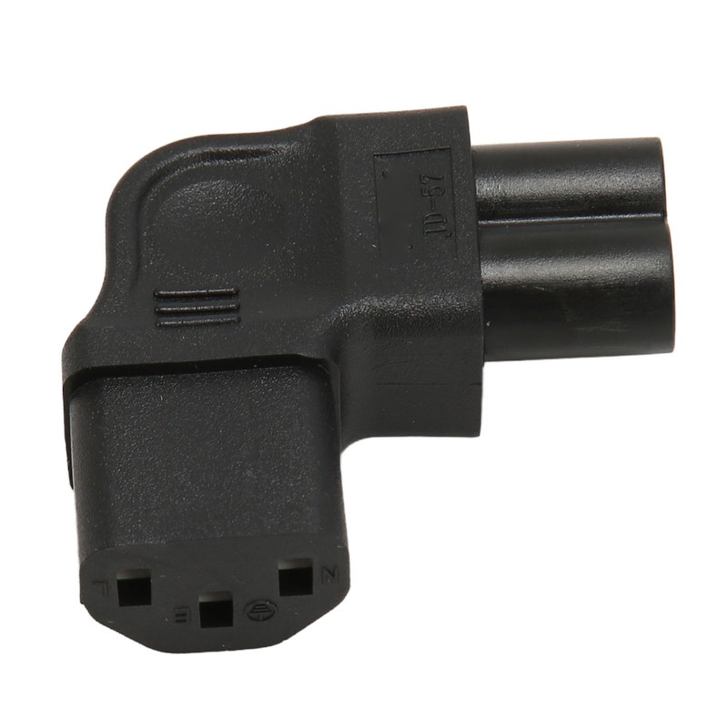 IEC320 C6 to C13 Power Adapter 90 Degree 2.5A‑10A 250V
